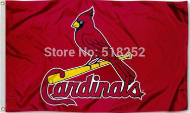St. Louis Cardinals logo Flag 3x5 FT 150X90CM Banner 100D Polyester flag 1037