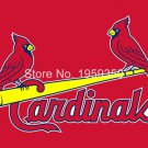 St. Louis Cardinals Team LOGO Flag 3ft x 5ft Polyester Banner 90x150cm metal grommets