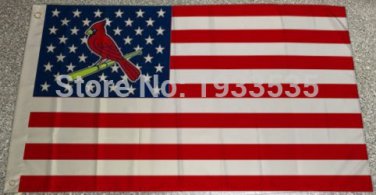 St Louis Cardinals Large Flag 3x5ft Banner Star Stripe Nation flag