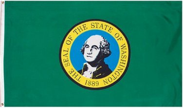 Washington State Flag US State Flag New 3x5ft Indoor/Outdoor National Flag