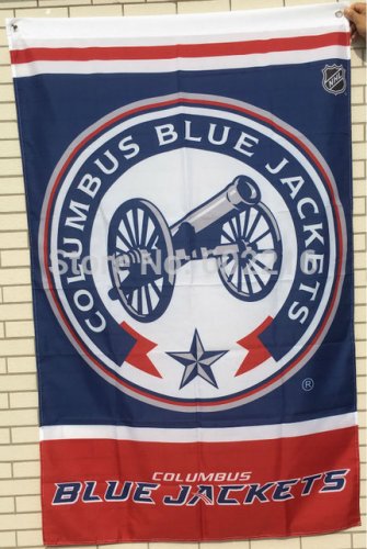 Columbus Blue Jacket throwback Banner Large Outdoor Flag 3ft x 5ft Football
