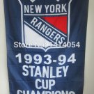 New York Rangers Champions Flag 150X90CM  3x5 FT Banner 100D Polyester