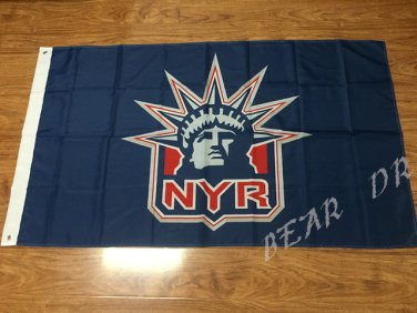New York Rangers flag 3ftx5ft Banner 100D Polyester Flag metal Grommets