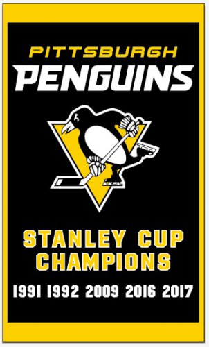 PITTSBURGH PENGUINS BANNER 2017 STANLEY CUP CHAMPIONS Flying 3x5 feet Flag