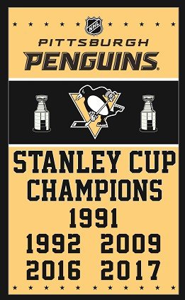 3X5FT Pittsburgh Penguin flag  StanleyCup Champions Banner