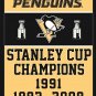 3X5FT Pittsburgh Penguin flag  StanleyCup Champions Banner