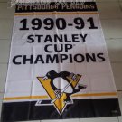Pittsburgh Penguins 1990-91 Stanley Cup Champion Flag hot sell goods 3x5 FT