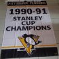 Pittsburgh Penguins 1990-91 Stanley Cup Champion Flag hot sell goods 3x5 FT