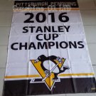Pittsburgh Penguins 2016 Stanley Cup Champion Flag hot sell goods 3x5 FT