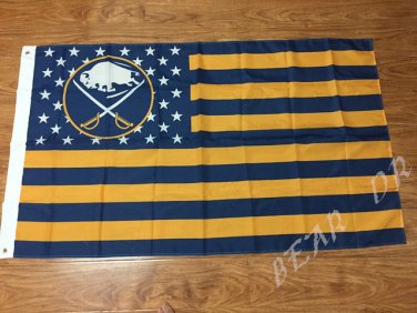 Buffalo Sabres flag 3ftx5ft Banner 100D Polyester Flag metal Grommets