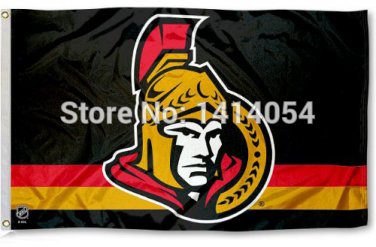 Ottawa Senators column Flag 150X90CM  3X5FT Banner 100D Polyester custome009