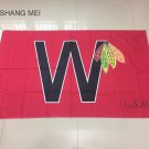 Chicago Blackhawks flag 3ftx5ft Banner 100D Polyester Flag metal Grommets