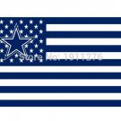 Dallas Cowboys USA flag with star and stripe 3x5 FT Banner 100D Polyester