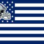 Dallas Cowboys helmet with US stars and stripes Flag 3FTx5FT