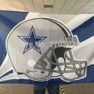 Dallas star Cowboys Helmet Flag blue star Helmet Premium Team Polyester 3ft X 5ft