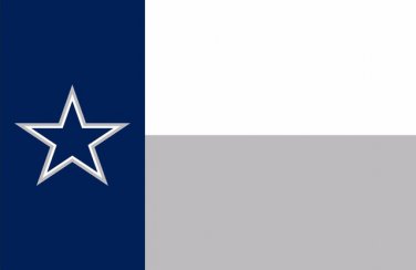 dallas cowboys with stars flag 3x5 polyester digital print with Metal Grommets