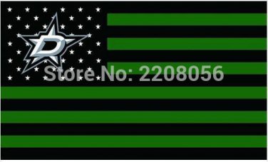 Dallas Stars flag 3ftx5ft Banner 100D Polyester Flag metal Grommets