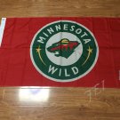 3ftx5ft Minnesota Wild flag 90x150cm Banner 100D Polyester Flag metal Grommets