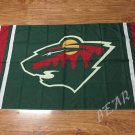 Minnesota Wild flag 3ftx5ft Banner 100D Polyester Flag metal Grommets