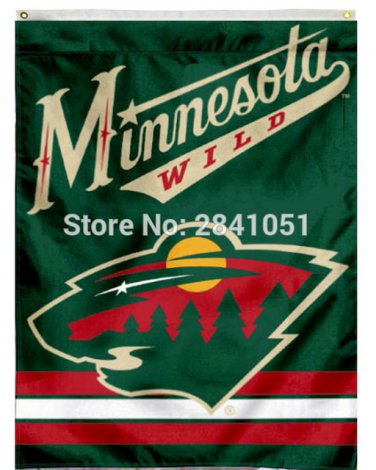Minnesota Wild Outdoor Indoor Garden Team Hockey House Flag 3X5 Custom Any Flag
