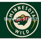 Minnesota Wild logo Flag 3x5FT 100D 150X90CM NHL Banner Polyester Custom flag grommets 6038