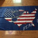 3x5ft St. Louis Blues flag NHL Stars and Stripes USA flag decoration 100D polyester