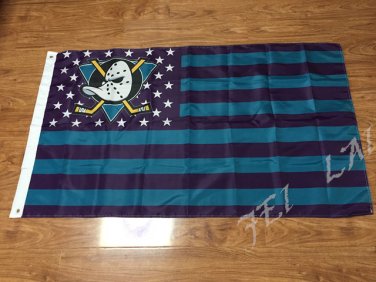 3X5FT Anaheim Ducks flag USA Star Stripe Premium Team Hockey Flag