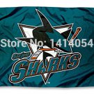 San Jose Sharks logo Flag 150X90CM  3X5FT Banner 100D Polyester