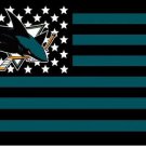 San Jose Sharks USA star stripe NHL Premium Team Hockey Flag 3X5FT