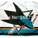 San Jose Sharks column Flag 3x5FT  banner 100D 150X90CM Polyester