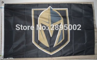 Los Vegas Golden Knights black Flag Polyester grommets 3x5 FT Banner