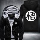 Dragonball Hoodie Son Goku Sun Wukong Winter Fleece Mens Sweatshirts Black