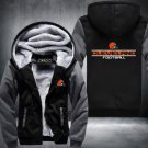 Cleveland Browns Jacket Super Warm Thicken Fleece Zip Up Hoodie Men's Coat