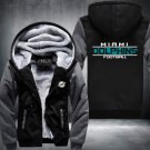 Miami Dolphins Jacket Super Warm Thicken Fleece Zip Up Hoodie Men's Coat