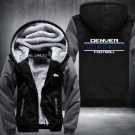 Denver Broncos Jacket Super Warm Thicken Fleece Zip Up Hoodie Men's Coat