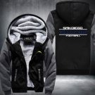 San Diego Chargers Jacket Super Warm Thicken Fleece Zip Up Hoodie Men's Coat Style 16