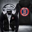 Boston Red Sox Hoodies Zip Up Printing Pattern Coats Super Warm Thicken Fleece Men's Coat
