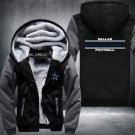 Dallas Cowboys Team Hoodies Zip Up Printing Pattern Coats Super Warm Thicken Fleece Men's Coat