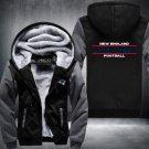 New England Patriots Team Hoodies Zip Up Printing Pattern Coats Super Warm Thicken Fleece Men's Coat