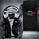 Denver Broncos Team Hoodies Zip Up Printing Pattern Coats Super Warm Thicken Fleece Men's Coat