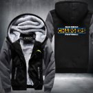 San Diego Chargers Team Hoodies Zip Up Printing Pattern Coats Super Warm Thicken Fleece Men's Coat