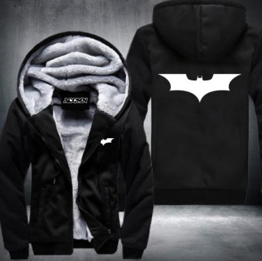 Superman Hoodies Warm Liner The Flash Man Coat Jacket Batman Hoodies Winter Men Thick Style 5