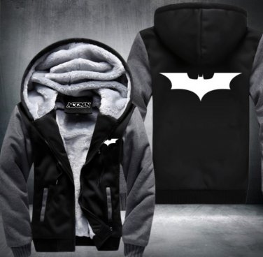 Superman Hoodies Warm Liner The Flash Man Coat Jacket Batman Hoodies Winter Men Thick Style 6