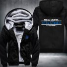 New York Giants Jacket Super Warm Thicken Fleece Zip Up Hoodie Men's Coat Style 1