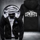 Dallas Cowboys Jacket Super Warm Thicken Fleece Zip Up Hoodie Men's Coat Style 1