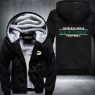 Green Bay Packers Jacket Super Warm Thicken Fleece Zip Up Hoodie Men's Coat Style 1