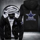 Dallas Cowboys Hoodies Zip Up Printing Pattern Coats Super Warm Thicken Fleece Men's Coat Style 2