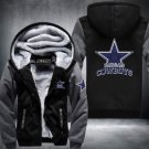 Dallas Cowboys Hoodies Zip Up Printing Pattern Coats Super Warm Thicken Fleece Men's Coat Style 3