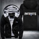 New England Patriots Football Team Thicken Fleece Zipper Hoodie Jacket Clothing Casual Coat Style 1