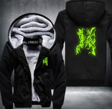 Anime NARUTO Akatsuki Clothing Thicken Jacket Cosplay Sweatshirts Hoodie Luminous Style 2
